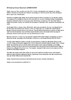 A preview of a PDF biography for Watchorn, Stanley Ernest